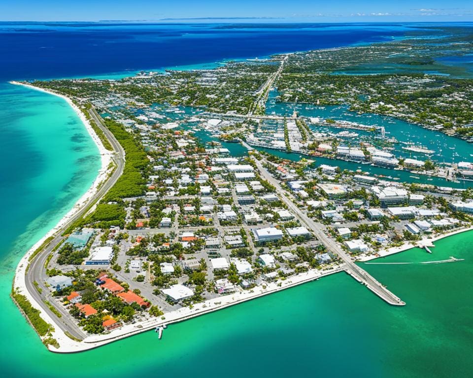 Geografische Lage und Geschichte von Key West, USA