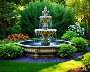 Springbrunnen im Garten: Wasser als dekoratives Element