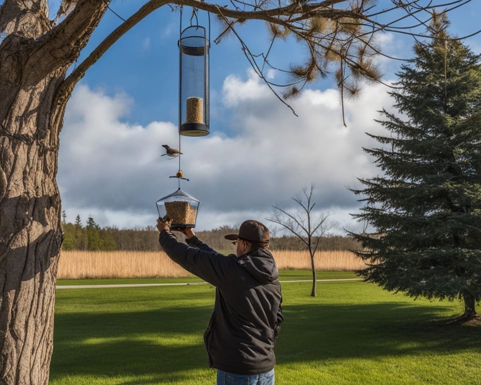 Vogelfutterhaus richtig positionieren