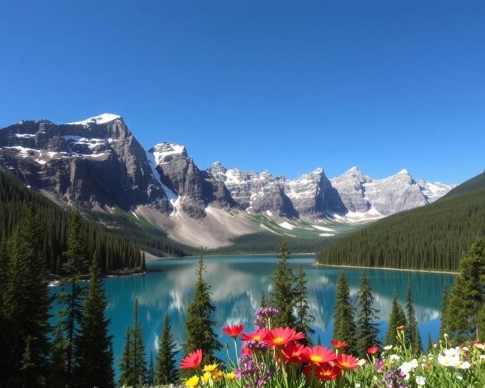 Bergseen in den kanadischen Rockies