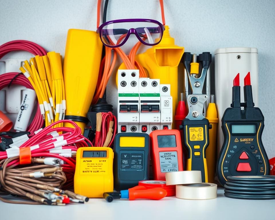 Elektrobedarf Materialien für Sicherheit