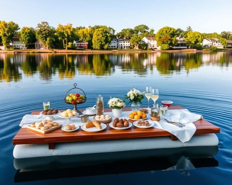 Floating Brunch: Frühstücken auf dem Wasser