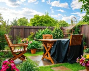 Gartenmöbel richtig pflegen: So bleiben sie wetterfest