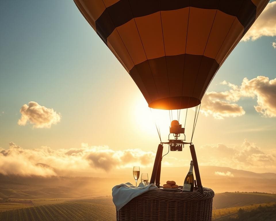 Heißluftballonfahrten mit Sektfrühstück über den Wolken