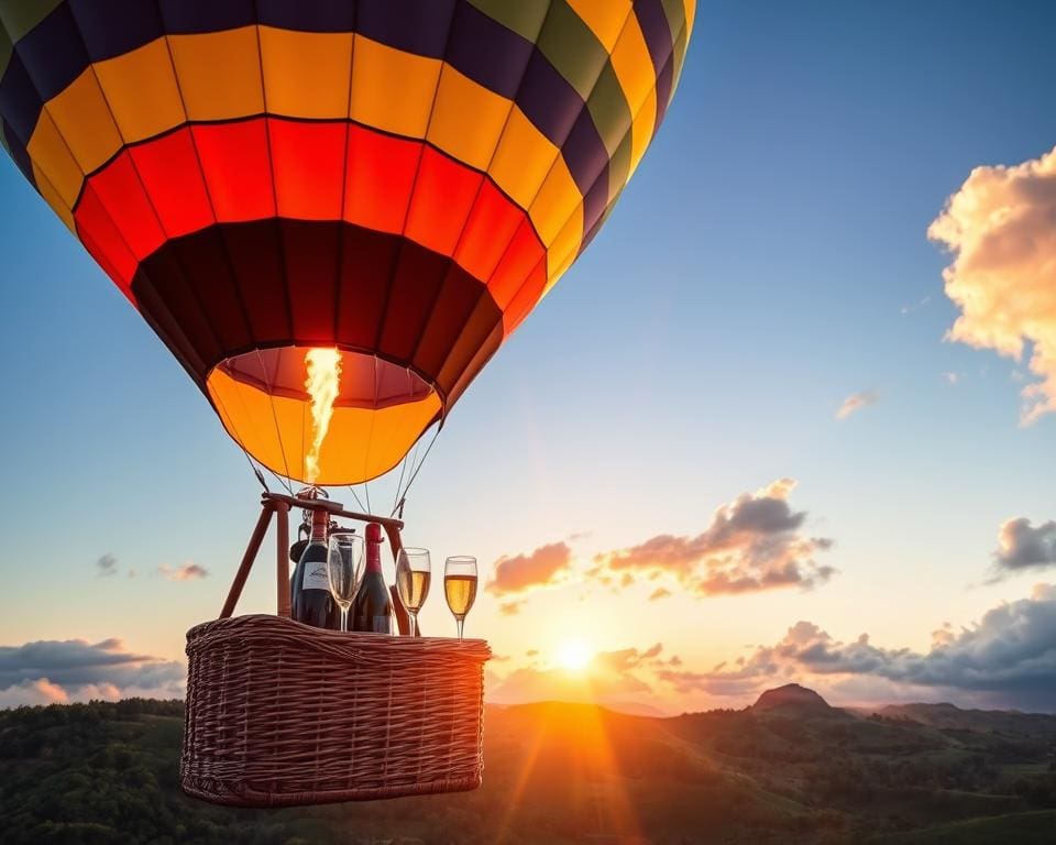 Heißluftballonfahrten mit Sektfrühstück