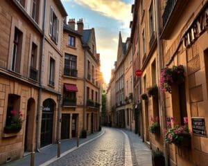 Historische Gassen in Bordeaux, Frankreich