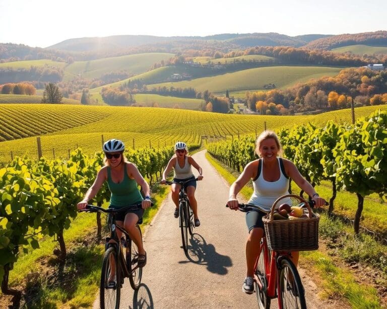 Kulinarische Fahrradtouren durch die Weinberge