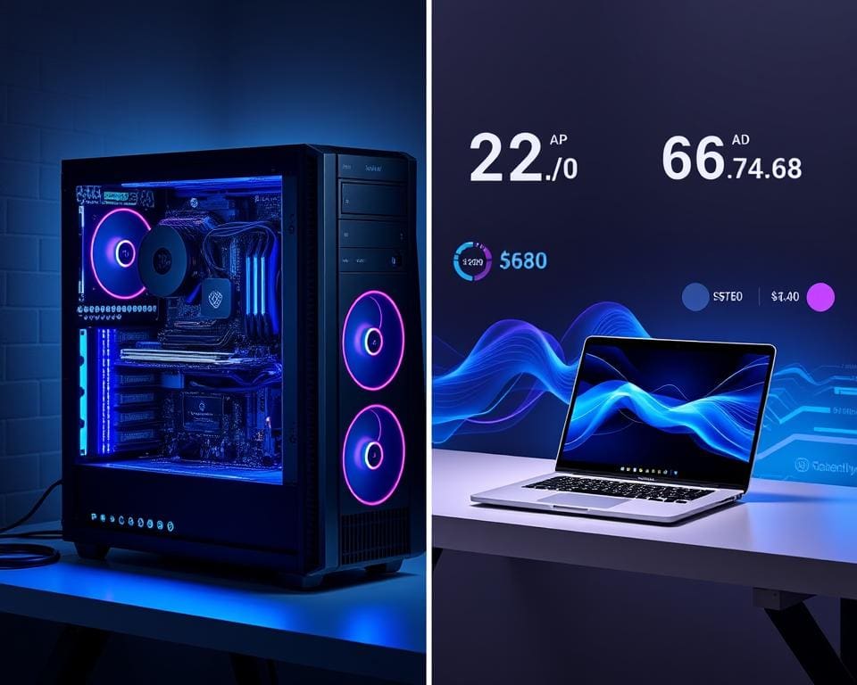 Leistung Desktop-Computer vs Laptop