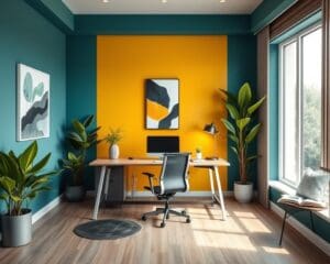 Moderne Farben für stilvolle Homeoffices