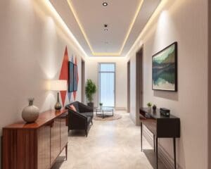 Moderne Wandgestaltungsideen für enge Flure