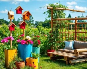 Nachhaltige Gartendekorationen für den Sommer