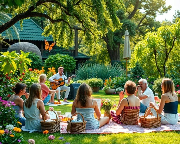 Picknick-Konzerte in botanischen Gärten