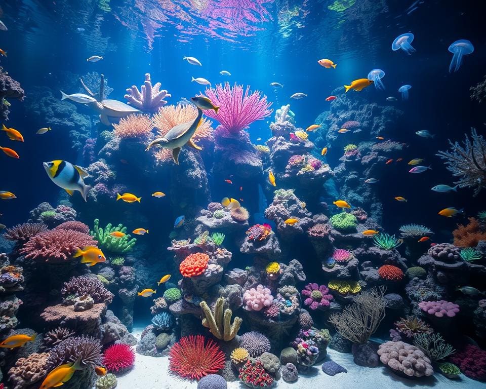 Unterwasserwelten im Aquarium erkunden