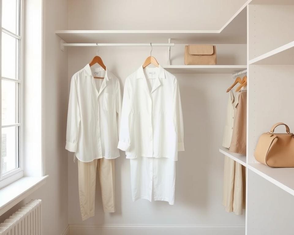 minimalistische Garderobe