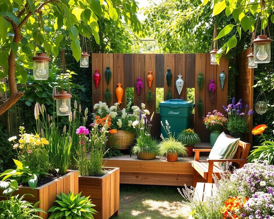 nachhaltige Gartendekorationen für den Sommer