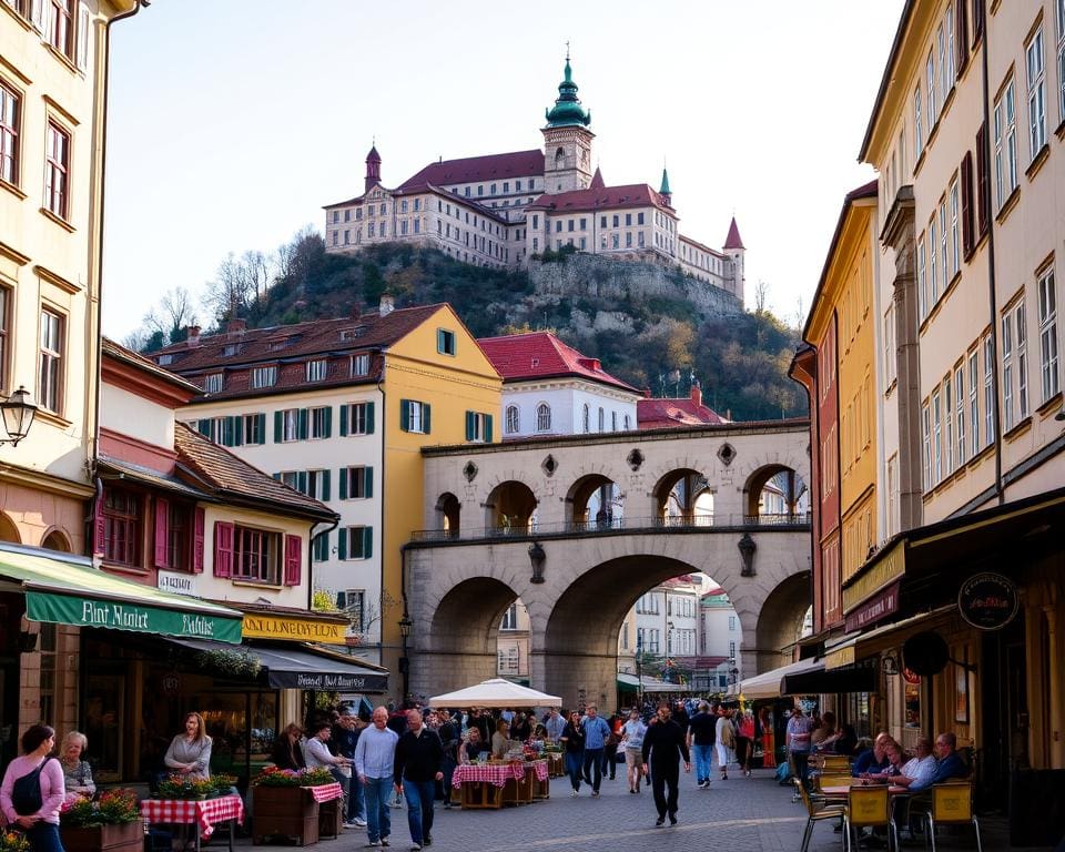 wichtige Sehenswürdigkeiten in der historischen Altstadt von Ljubljana