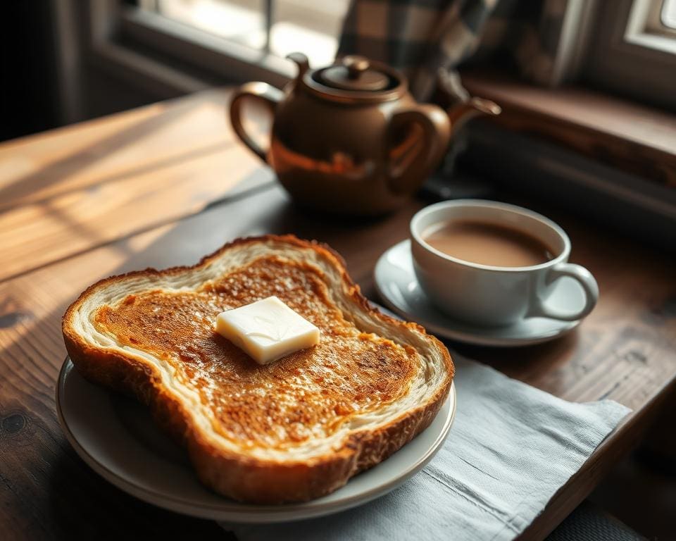 Knuspriger Toast am Morgen