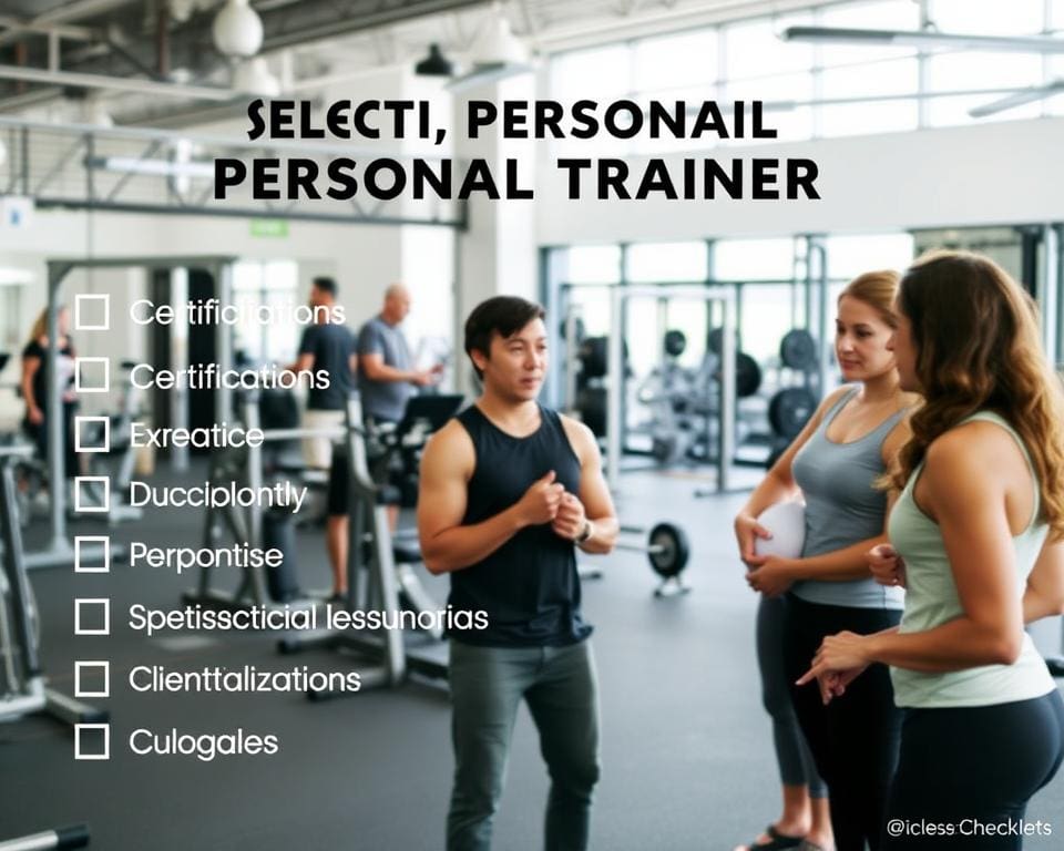 Personal Trainer Auswahlkriterien