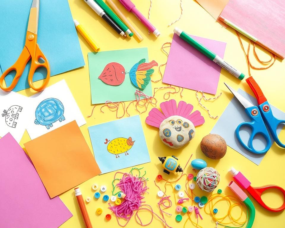 Bastelideen für Kinder mit einfachen Materialien