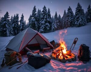 Campingausrüstung, die auch im Winter funktioniert