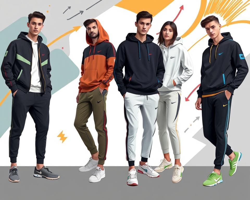 Freizeitkleidung mit sportlichen Akzenten designen