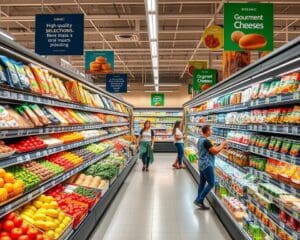 Lebensmittelverkäufer: Qualitätsprodukte im Supermarkt