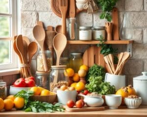 Ökologische Produkte für eine plastikfreie Küche