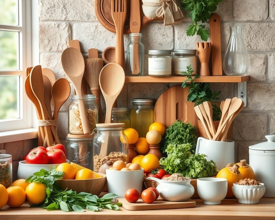 Ökologische Produkte für eine plastikfreie Küche