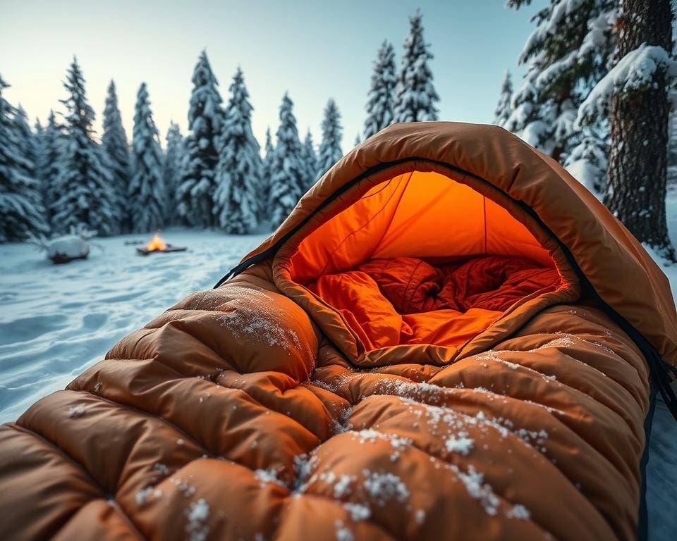 Schlafsack für Wintercamping