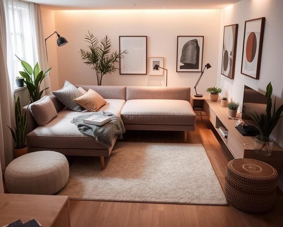 Schlafsofas von Ligne Roset im kleinen Raum