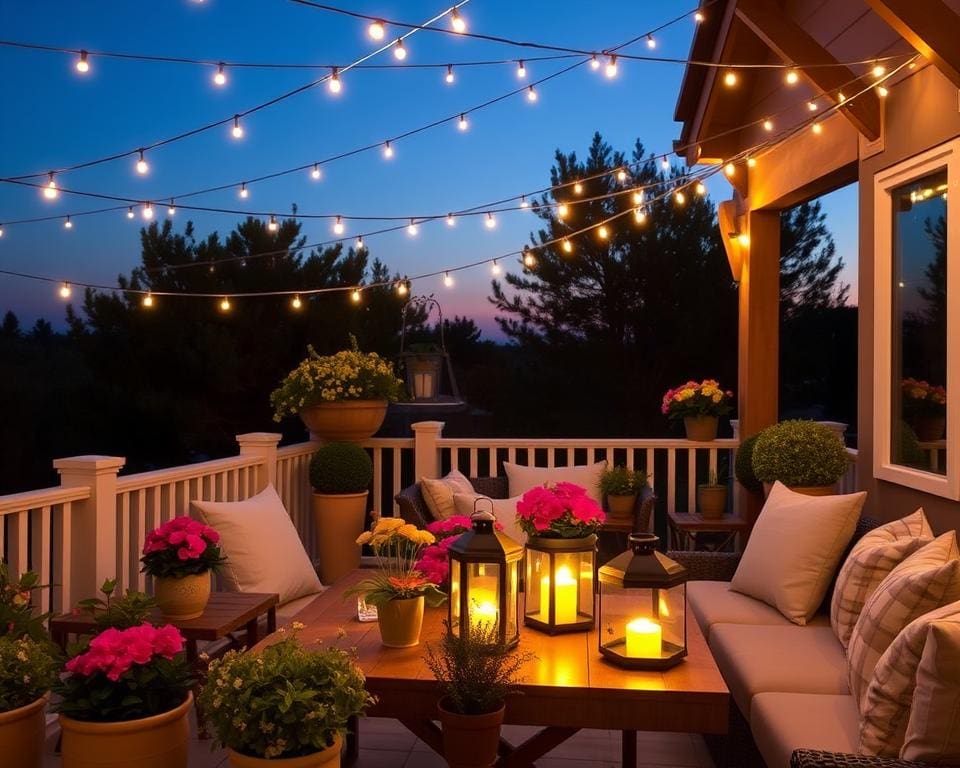 So richtest du deine Terrasse mit Beleuchtung ein