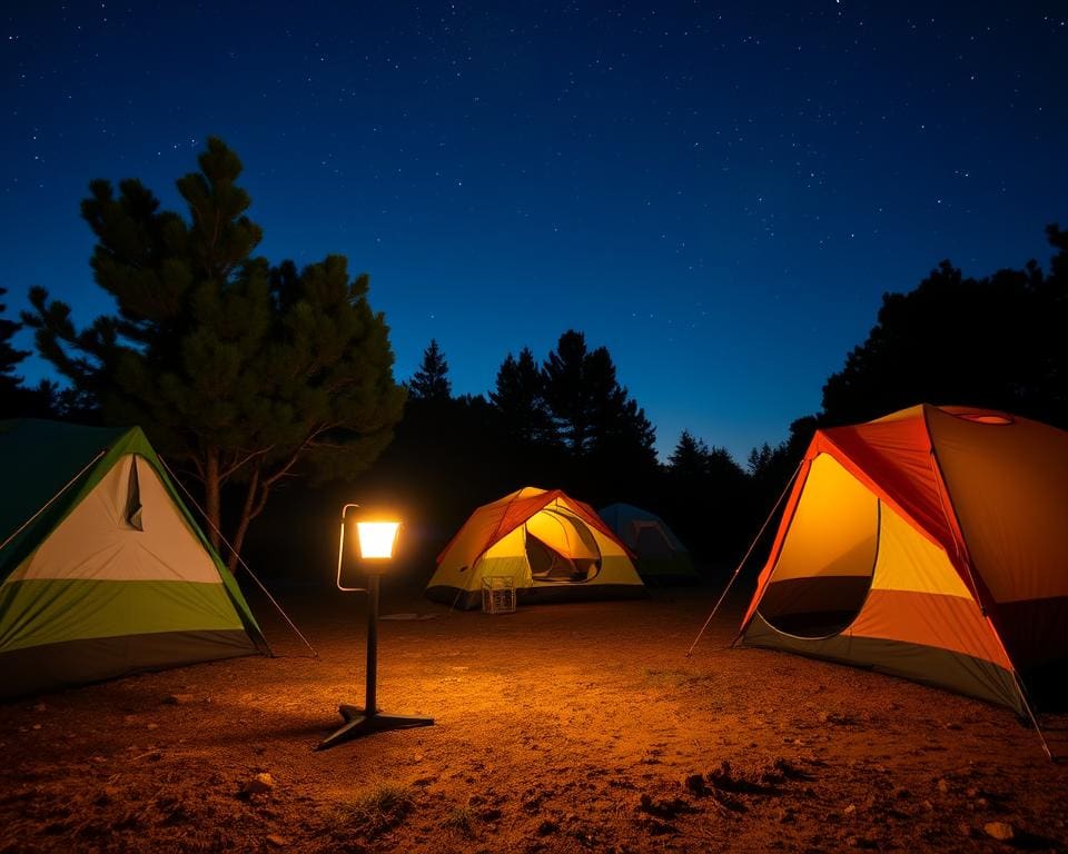 Solarlampen für Camping