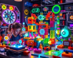 Spielzeug, das Kreativität und Technik verbindet