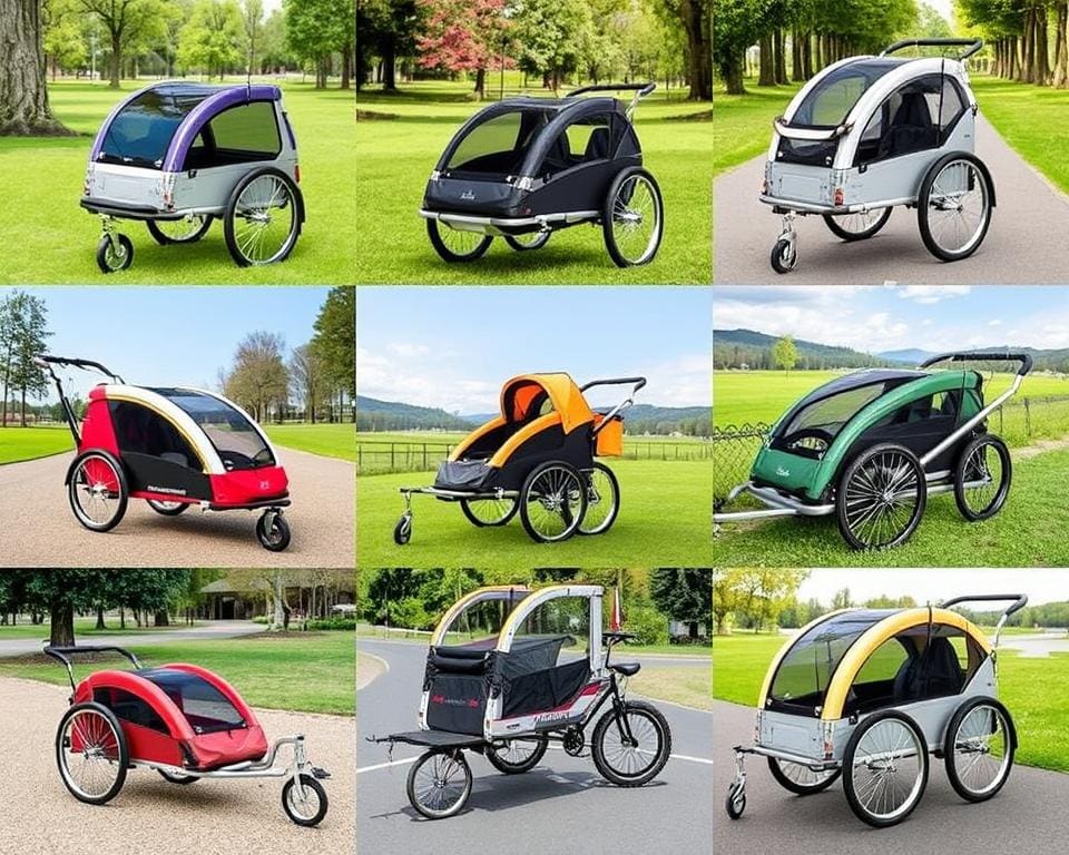 Typen von Fahrradanhängern