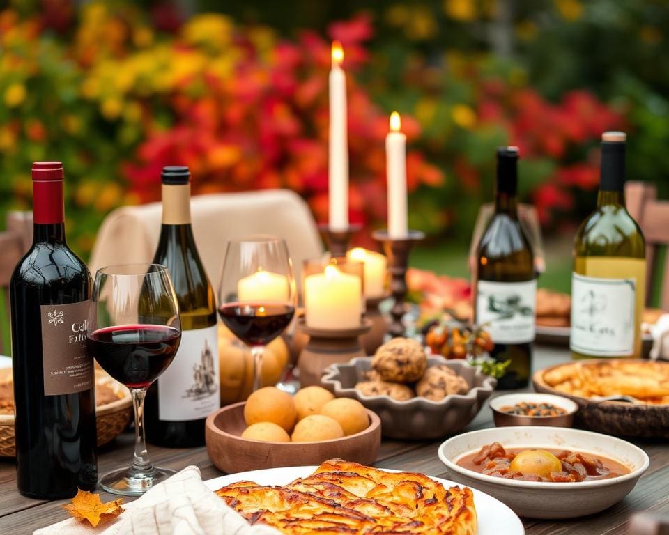 Wein- und Speisekombinationen für den Herbst