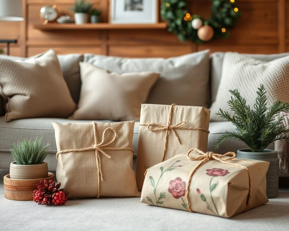nachhaltige Geschenke verpacken