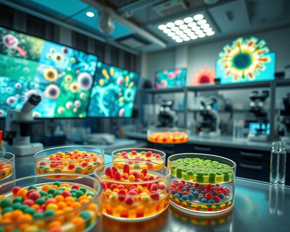 Bakterienforschung und Virenforschung