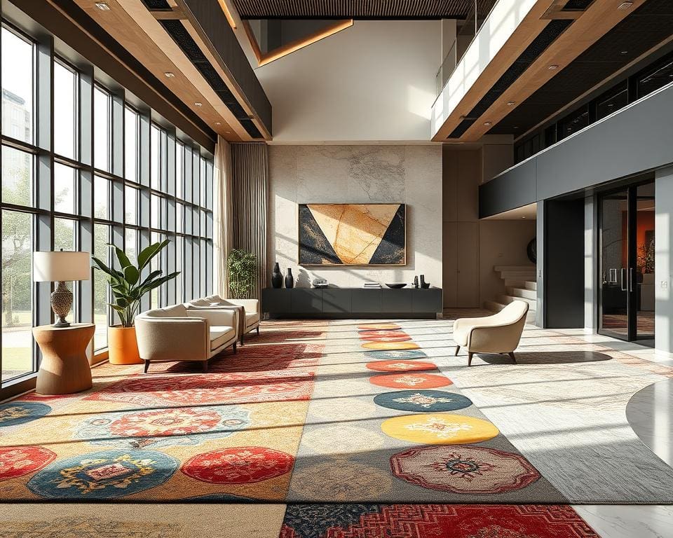 Bodendesign und Teppichneuheiten