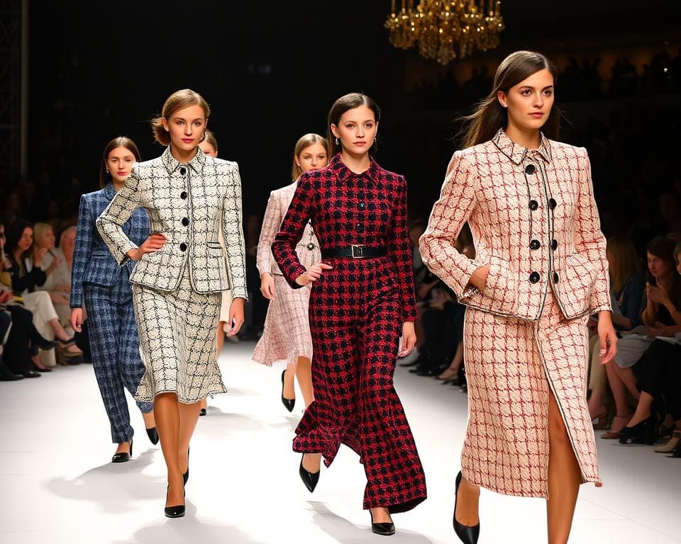 Chanel Tweed-Looks auf den Laufstege