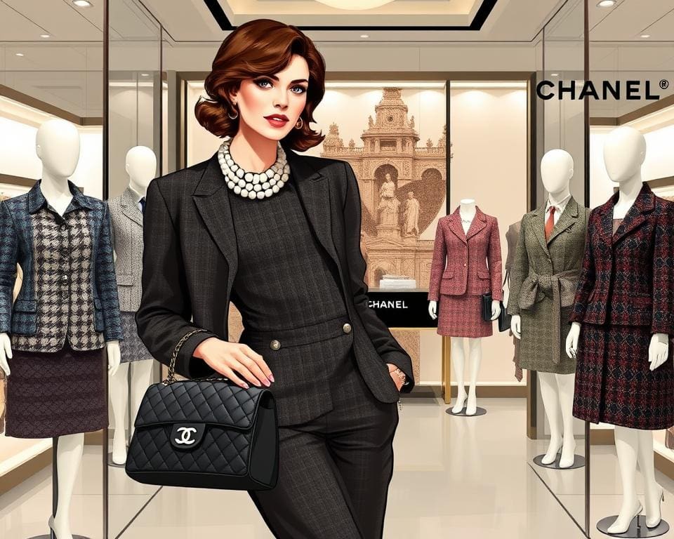 Chanel und Tweed in der Modewelt