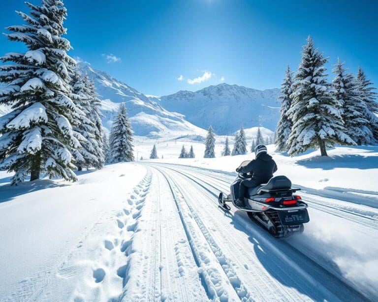 Courmayeur: Schneemobil-Abenteuer im Schnee