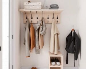 Design-Garderobenständer für kleine Flure