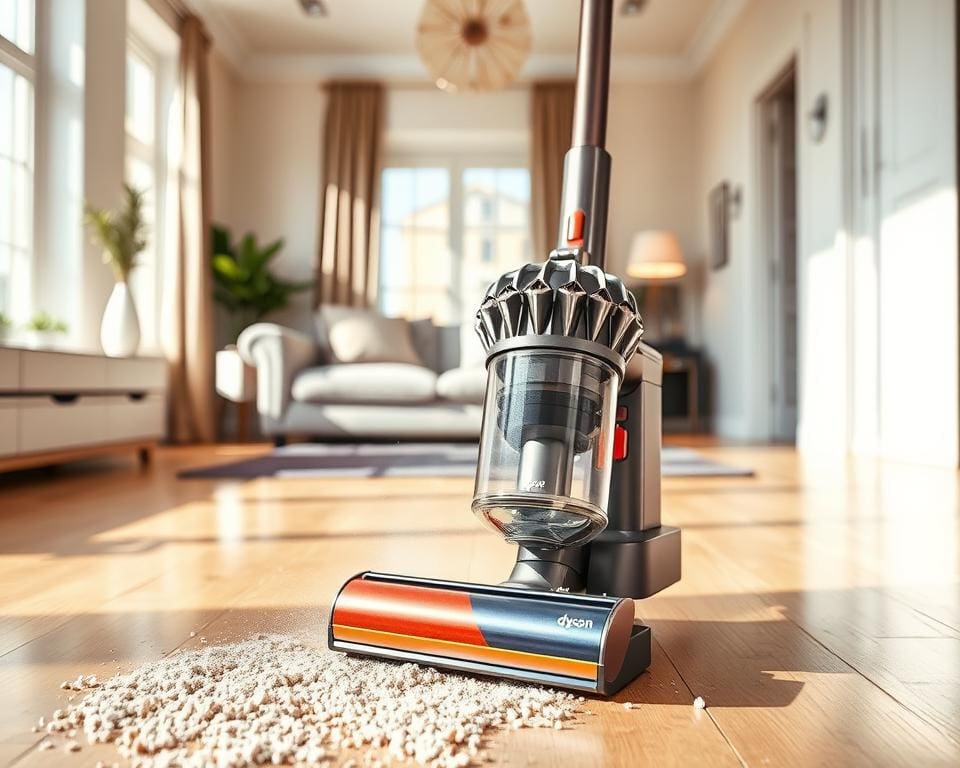 Dyson V15 Staubsauger Reinigungsergebnisse