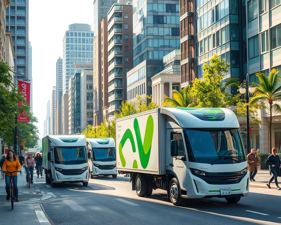 Elektrische Lastwagen für den städtischen Lieferverkehr