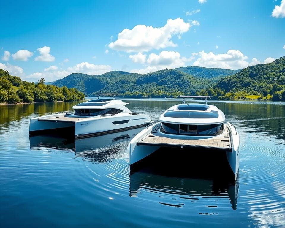 Elektrokatamarane: Sauber durch Flüsse und Seen