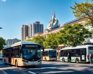 Emissionsarme Stadtbusse mit Elektroantrieb