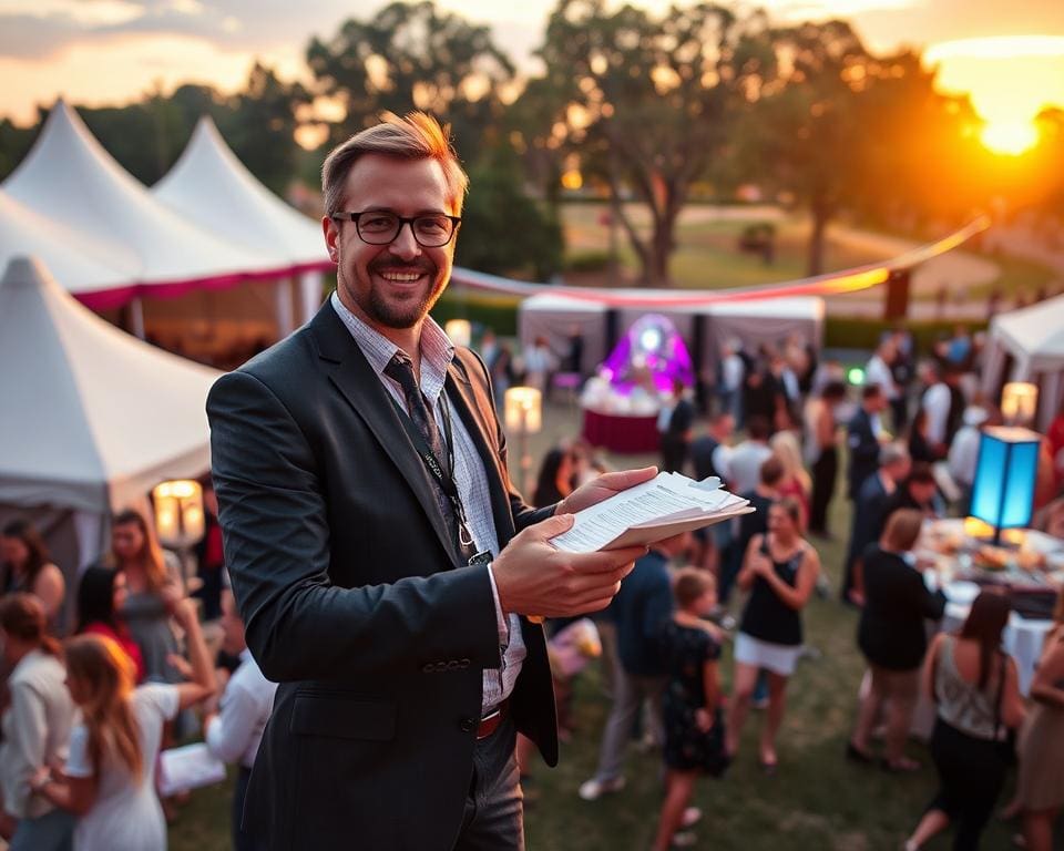 Eventmanager in der Veranstaltungsorganisation