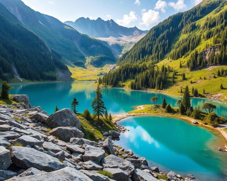 Flims: Türkisfarbene Bergseen erkunden