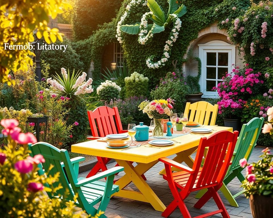 Gartenmöbel für Sommerfeste