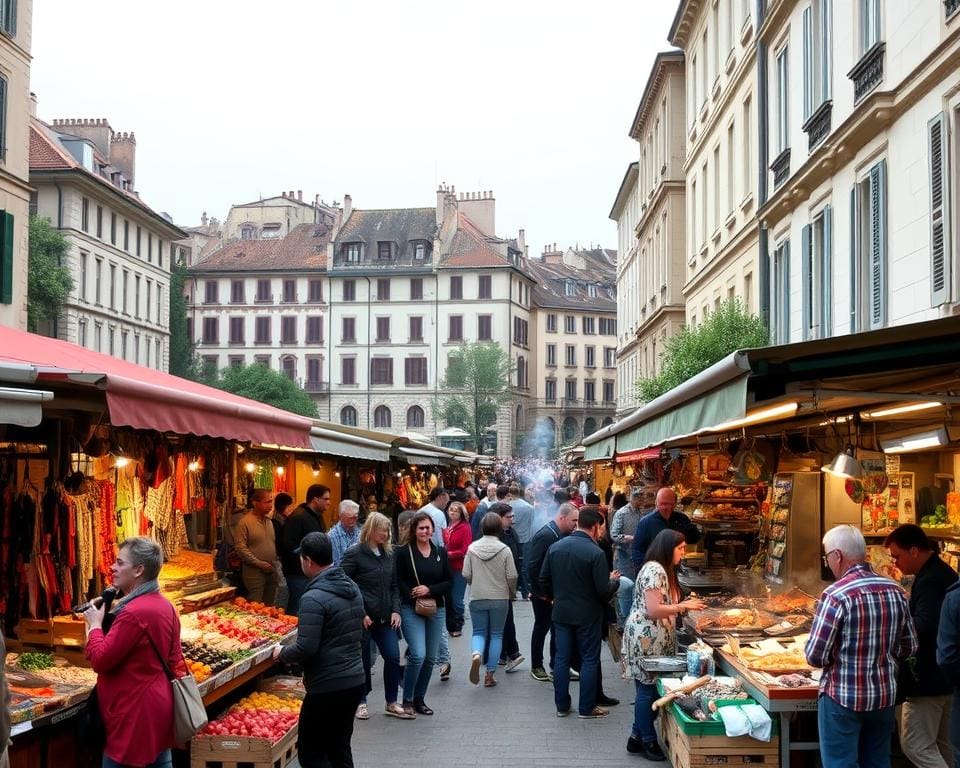 Gesellige Erlebnisse und kulturelle Einblicke auf den Märkten von Lyon